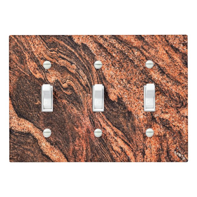 Granite Stone Pattern Light Switch Cover (In Situ)
