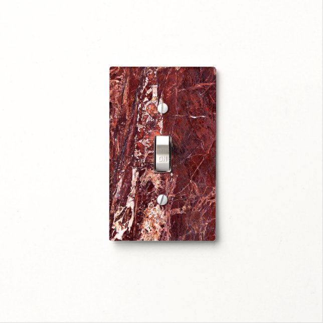 Granite Stone Pattern Light Switch Cover (In Situ)