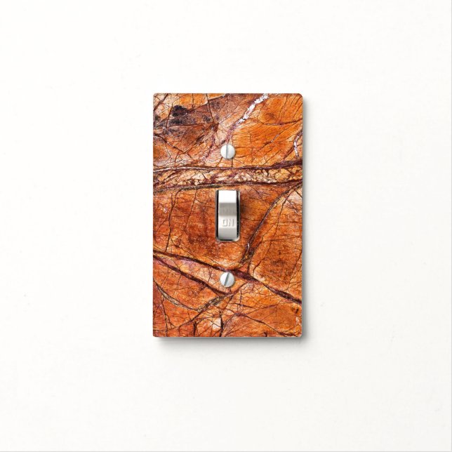 Granite Stone Pattern Light Switch Cover (In Situ)