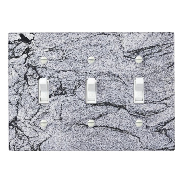 Granite Stone Pattern Light Switch Cover (In Situ)