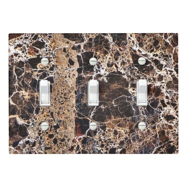 Granite Stone Pattern Light Switch Cover (In Situ)