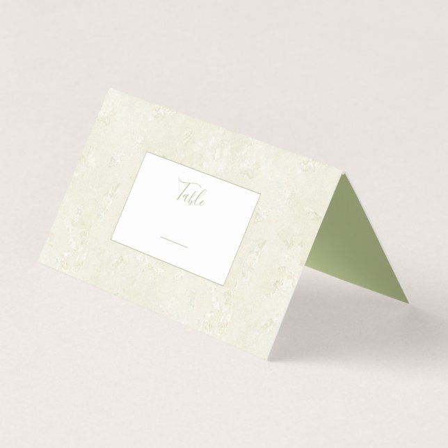 Granite stone table number card (Front)