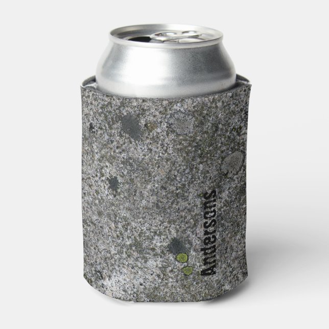 Granite Stone with Name Can Cooler (Can Front)