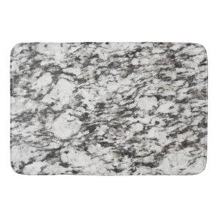Granite texture   Background of marble in black Bathroom Mat