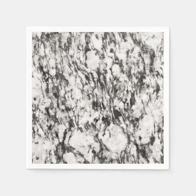 Granite texture | Background of marble in black Napkins (Front)