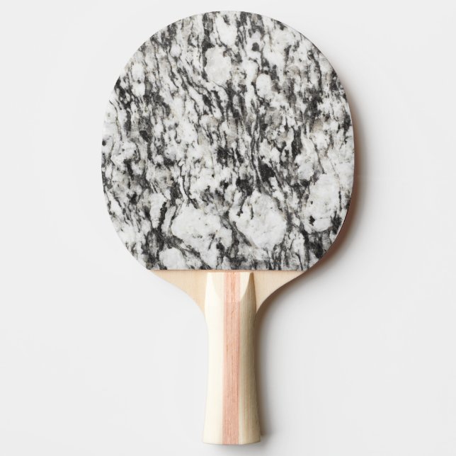 Granite texture | Background of marble in black Ping-Pong Paddle (Front)