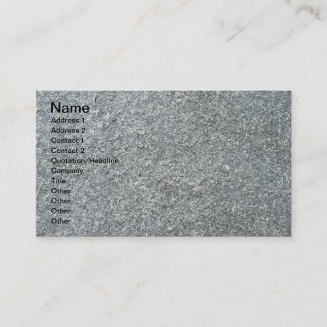 Granite texture business card (Front)