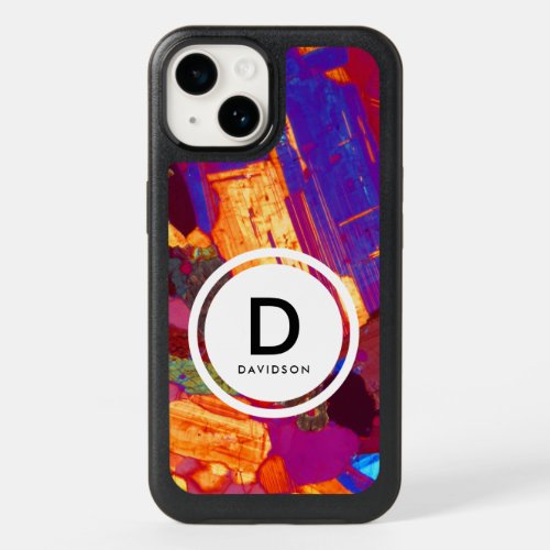 Granite Thin Section with Gypsum Plate Monogram OtterBox iPhone 14 Case