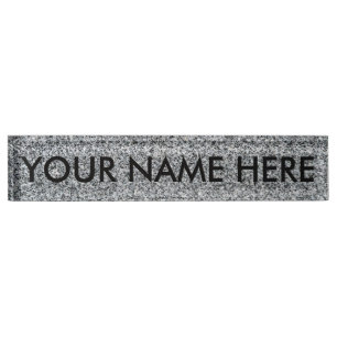 GRANITE v.2 (fine grain / architectural texture) ~ Desk Name Plate