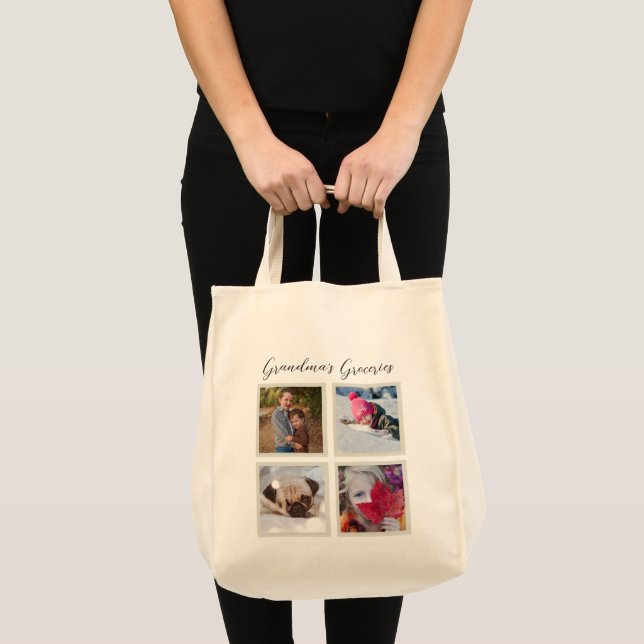 Grankids Photos for Grandma Tote Bag (Front (Product))