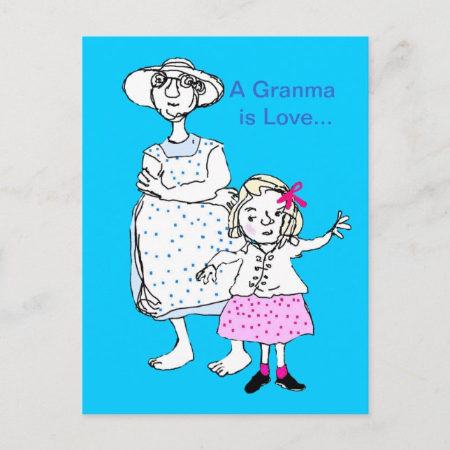 Granma is Love Postcard (Front)