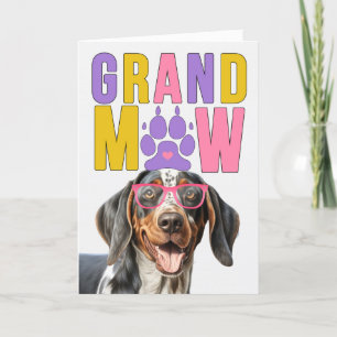 GranMAW Bluetick Coonhound DOG Grandparents Day Holiday Card