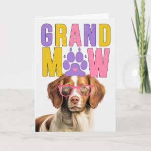 GranMAW Brittany Spaniel GrandDOG Grandparents Day Holiday Card