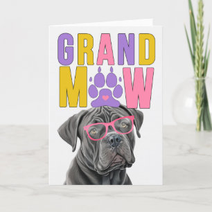 GranMAW Cane Corso GrandDOG Grandparents Day Holiday Card