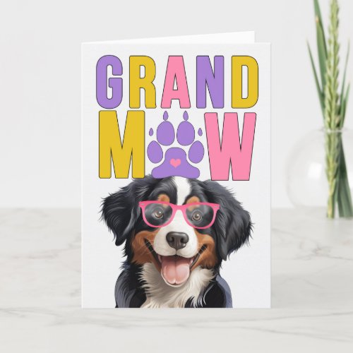 GranMAW Entlebucher Mountain DOG Grandparents Day Holiday Card