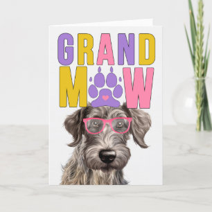 GranMAW Scottish Deerhound DOG Grandparents Day Holiday Card