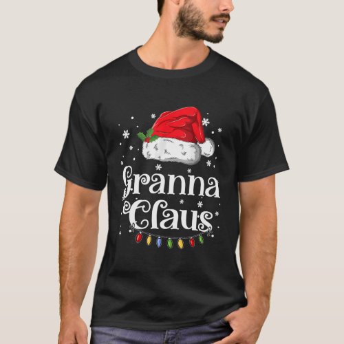 Granna Claus Pajama Family T_Shirt