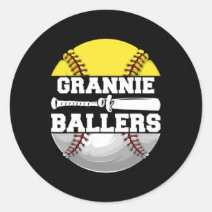 Grannie Of Llers Funny Softll Sell Grandma Classic Round Sticker