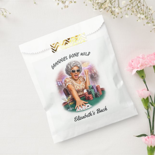 Grannies Gone Wild Funny Casino Bachelorette Party Favor Bag (Sealed)