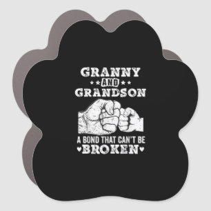 Granny And Grandson A Bond That Cant Be Broken Car Magnet