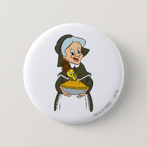 Granny and TWEETYâ Pie Pinback Button