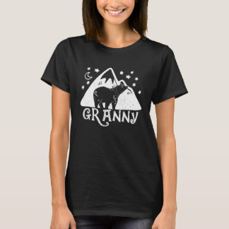 Granny Bear Floral Cute  Mother's Father's Day T-Shirt