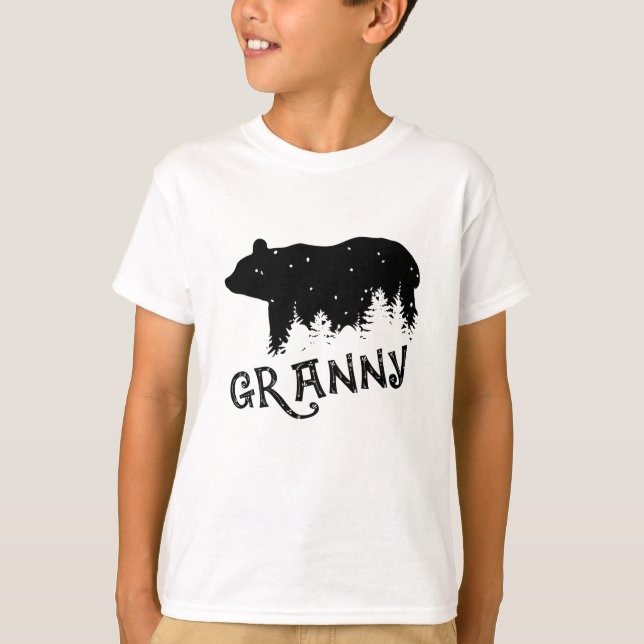 Granny Bear Gift Mother's Father's Day T-Shirt (Front)