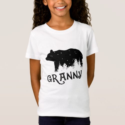 Granny Bear Gift Mothers Fathers Day T_Shirt