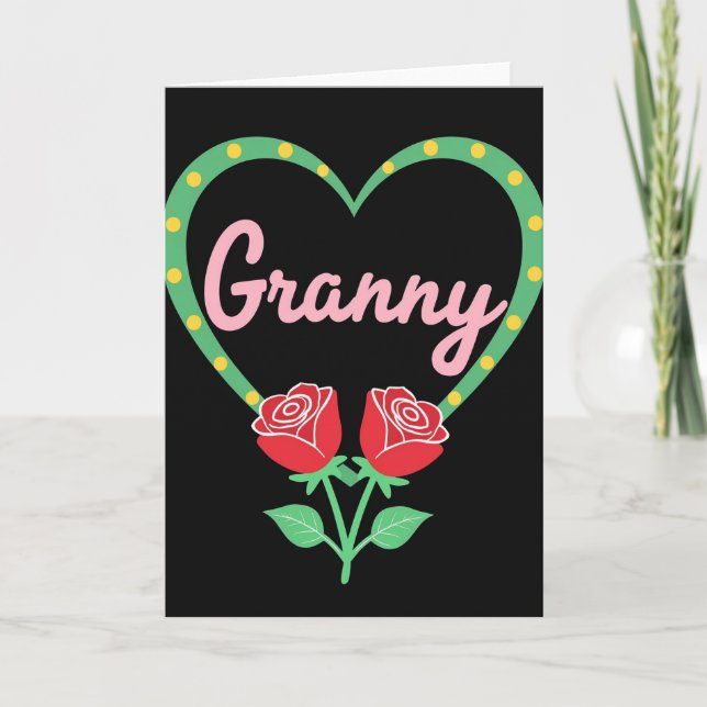 Granny Bold Love Art Card (Front)