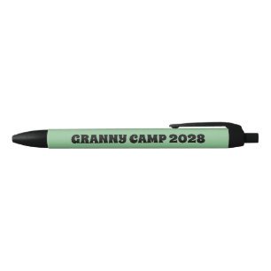 Granny Camp Retro Green Text Pen
