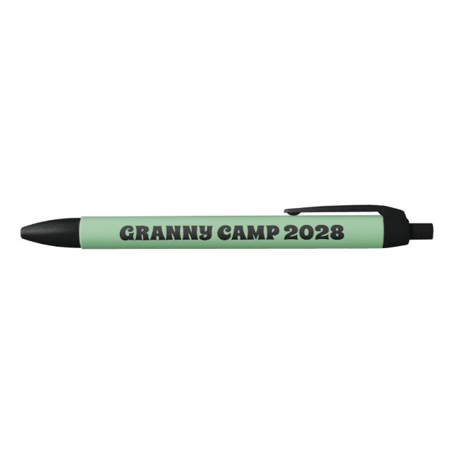 Granny Camp Retro Green Text Pen (Top)