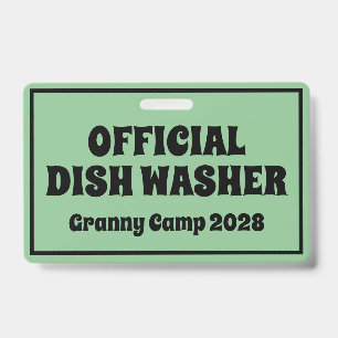 Granny Camp Retro Text Badge