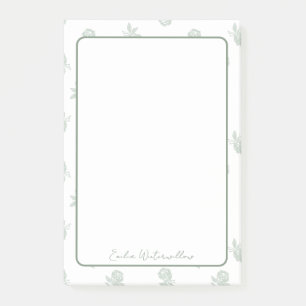 Granny Chic Ditsy Rose Floral Customizable Post-it Notes