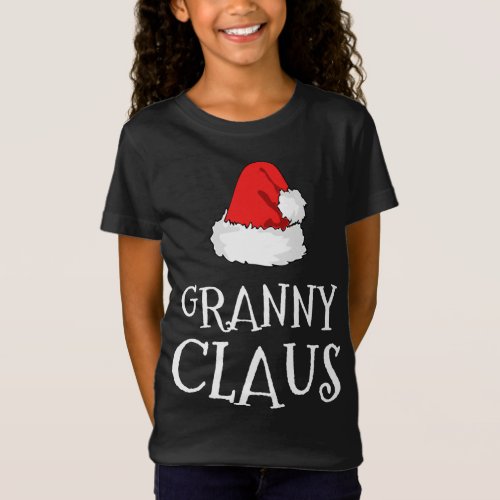 Granny Claus Christmas Hat Family Group Matching P T_Shirt