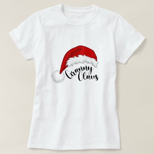 Granny Claus Christmas Santa T_Shirt