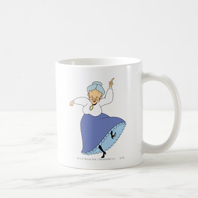 Granny Dancing - Color Coffee Mug (Right)