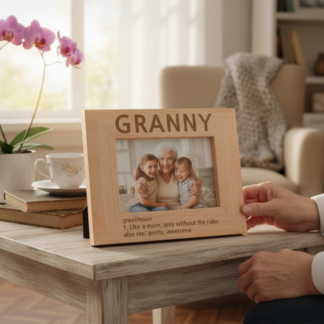 Granny Definition Laser Etched Picture Frame (Creator Uploaded)