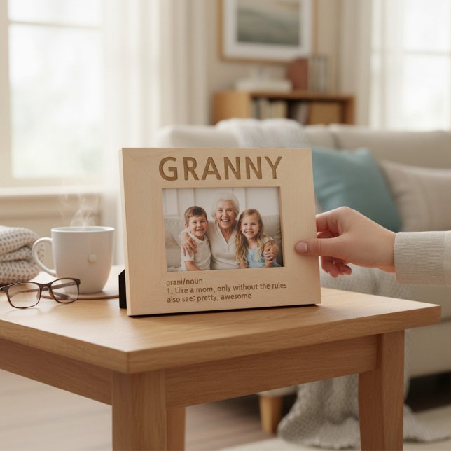 Granny Definition Laser Etched Picture Frame Engraved Frames (Creator Uploaded)