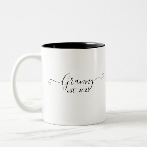 Granny est 2023 Two_Tone coffee mug