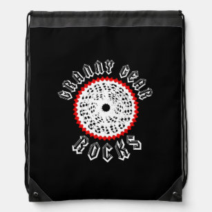 Granny Gear Rocks Cycling Drawstring Bag