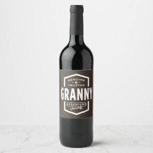 Granny Genuine Wine Label