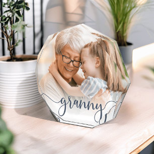 Granny Grandma Script Overlay Photo Block
