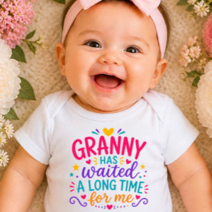 Granny Has Waited Colorful Baby Bodysuit