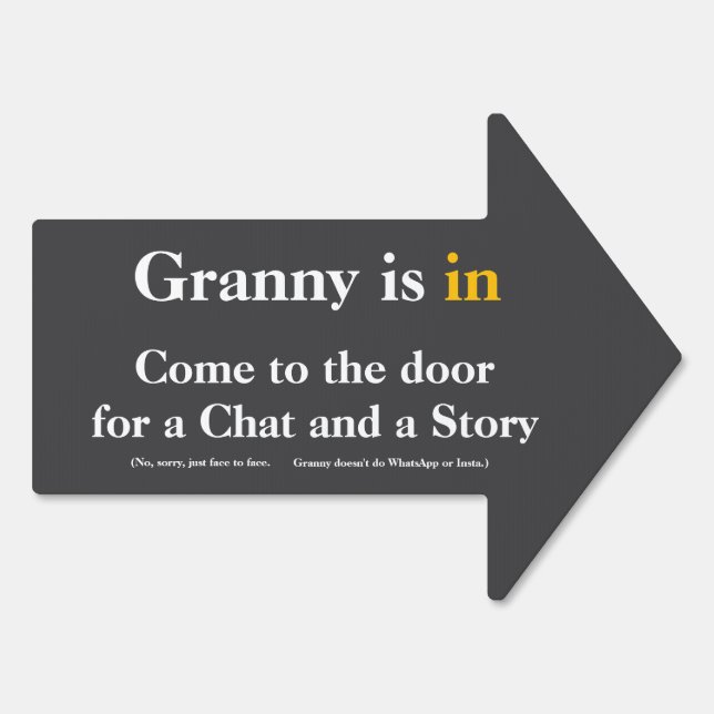 Granny is in sign (Back)