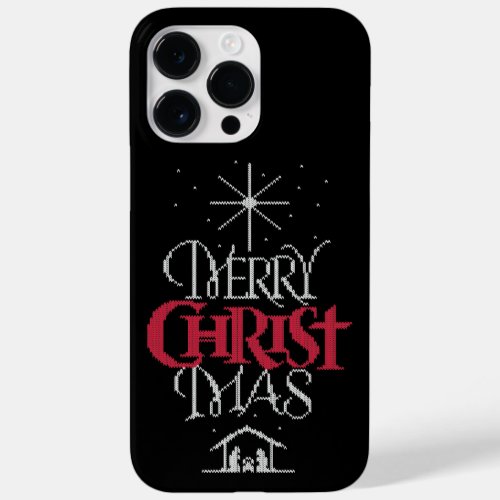 Granny Knit Religious Ugly Merry Christmas Sweater Case_Mate iPhone 14 Pro Max Case