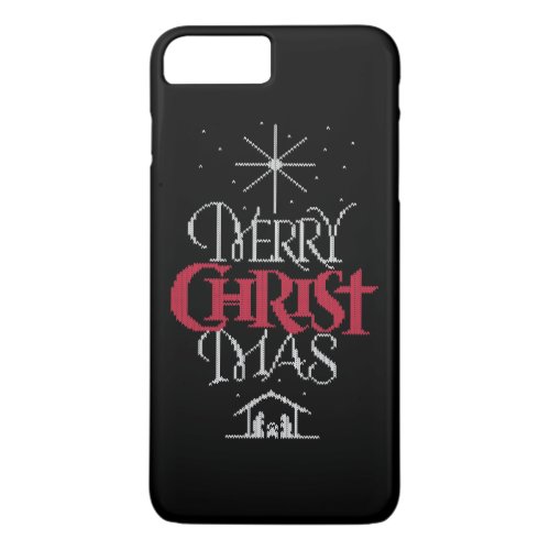 Granny Knit Religious Ugly Merry Christmas Sweater iPhone 8 Plus7 Plus Case