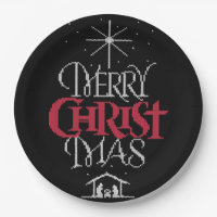 Granny Knit Religious Ugly Merry Christmas Sweater