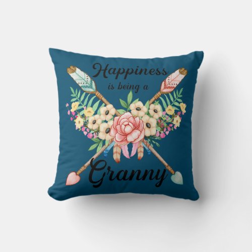 Granny Mothers Day Gifts Happiness is being a Throw Pillow
