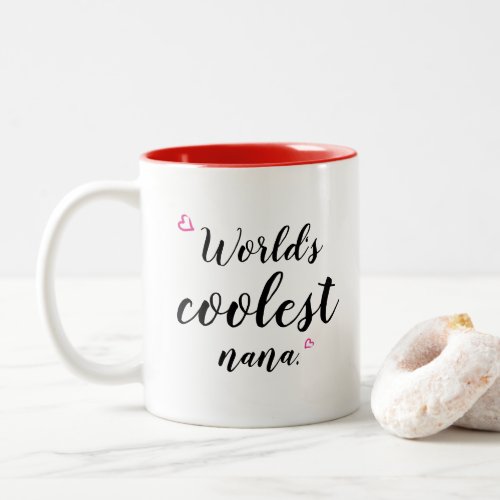 granny mug Worlds coolest nana customize text