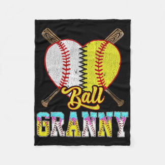 Granny Of Both Half Sell Softll Ice Cream Drip Fleece Blanket